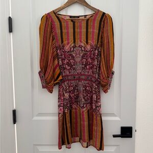 Anthropologie Pink and Orange Striped Mini Dress

Excellent condition